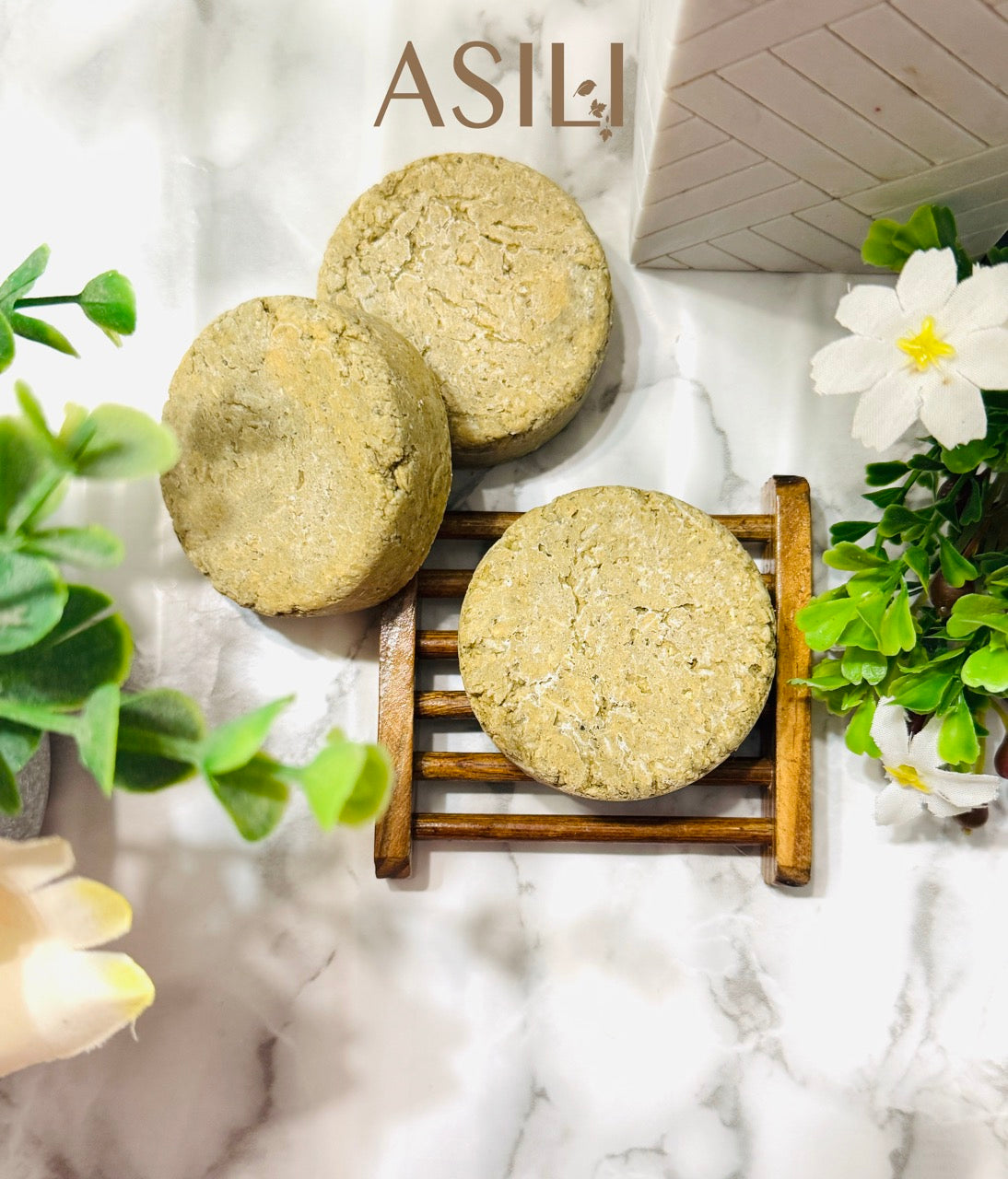 Chamomile & Aloe Vera Shampoo Bar – Gentle, Soothing Care for Sensitive & Dandruff-Prone Scalp | Natural & Handmade in Montreal